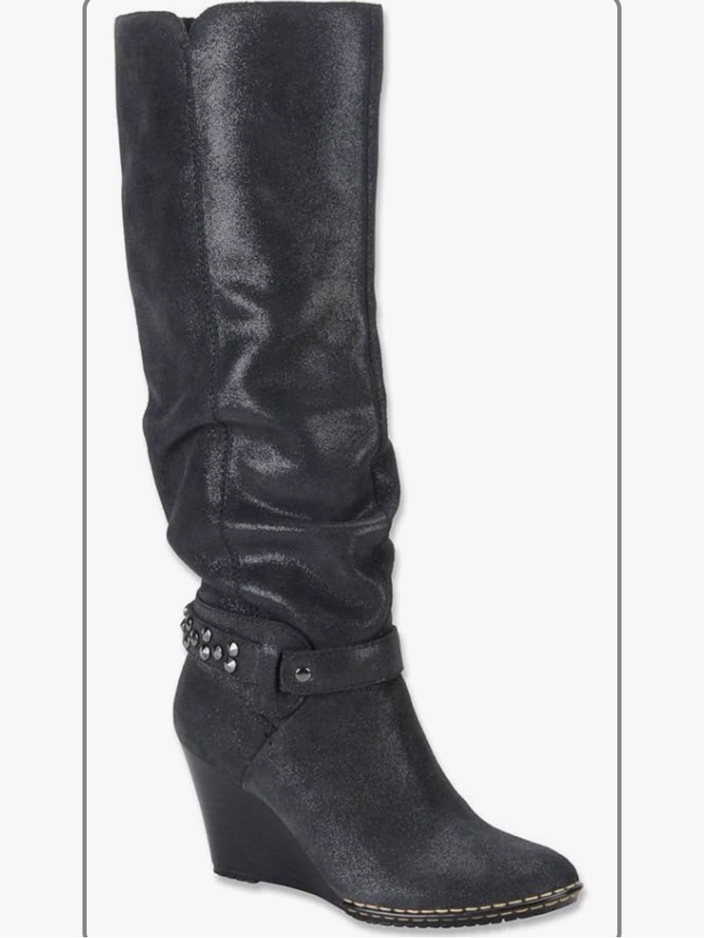 Sofft Women's Ariana Black Electric Suede Boot 6 M